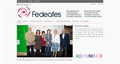 Desktop Screenshot of fedeafes.org